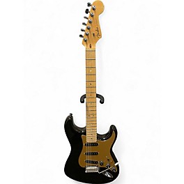 Used 2008 Fender American Deluxe Stratocaster Black Pearl Solid Body Electric Guitar