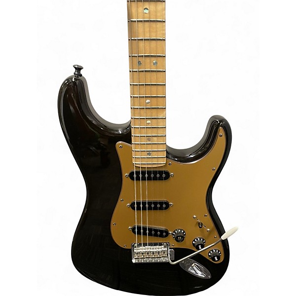 Used 2008 Fender American Deluxe Stratocaster Black Pearl Solid Body Electric Guitar