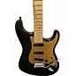 Used 2008 Fender American Deluxe Stratocaster Black Pearl Solid Body Electric Guitar