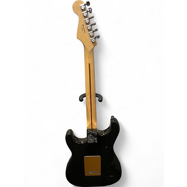 Used 2008 Fender American Deluxe Stratocaster Black Pearl Solid Body Electric Guitar