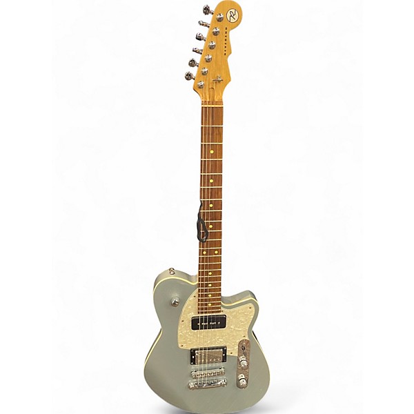 Used Reverend DOUBLE AGENT OG  METALLIC SILVER FREEZE Solid Body Electric Guitar