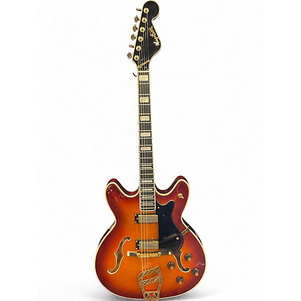 Used Hagstrom VIKING VIK67-G-VS  Vintage Sunburst Hollow Body Electric Guitar