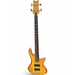 Used Schecter Guitar Research C4 Custom Natural Electric Bass Guitar
