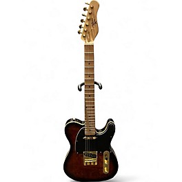 Used Michael Kelly Custom Collection T Style Wood Burl Solid Body Electric Guitar