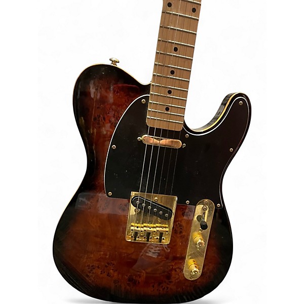 Used Michael Kelly Custom Collection T Style Wood Burl Solid Body Electric Guitar