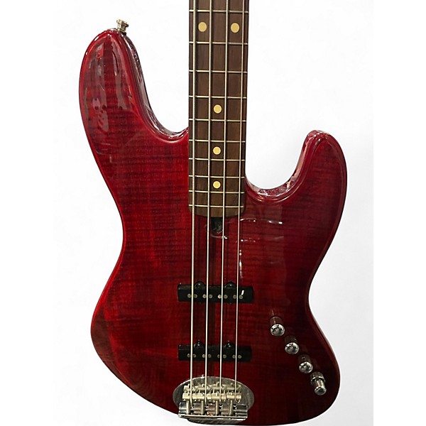 Used Lakland 44AJ RED Electric Bass Guitar