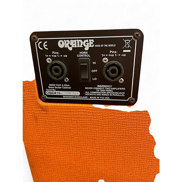 Used Orange Amplifiers OBC410 600W 4x10 Bass Cabinet