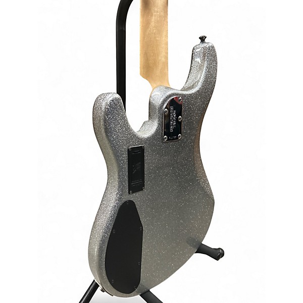 Used Ernie Ball Music Man Sterling 5 String Silver Sparkle Electric Bass Guitar