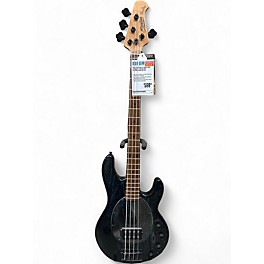 Used Sterling by Music Man Stingray 4 Black Ash Electric Bass Guitar
