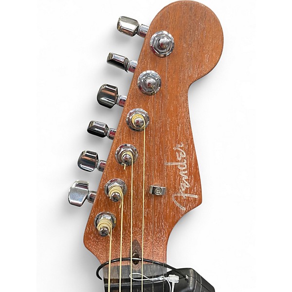 Used Fender American Acoustasonic Stratocaster Black Acoustic Electric Guitar