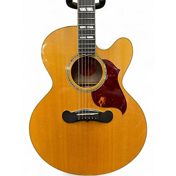 Used Gibson J-185 EC Natural Acoustic Electric Guitar