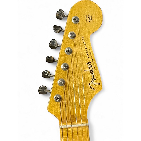 Used Fender Fender Eric Johnson Thinline Stratocaster Alpine White Solid Body Electric Guitar