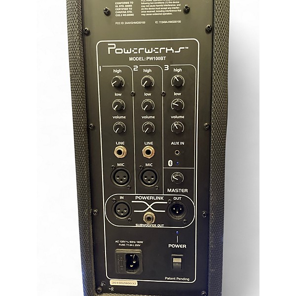 Used Powerwerks PW100BT Powered Speaker
