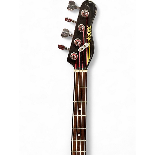 Used Washburn force 40 Black Electric Bass Guitar Black