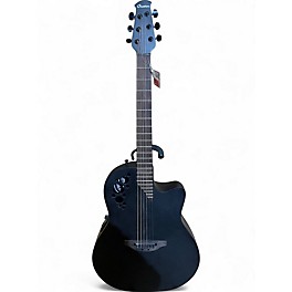 Used Ovation TX1778 Black Acoustic Electric Guitar