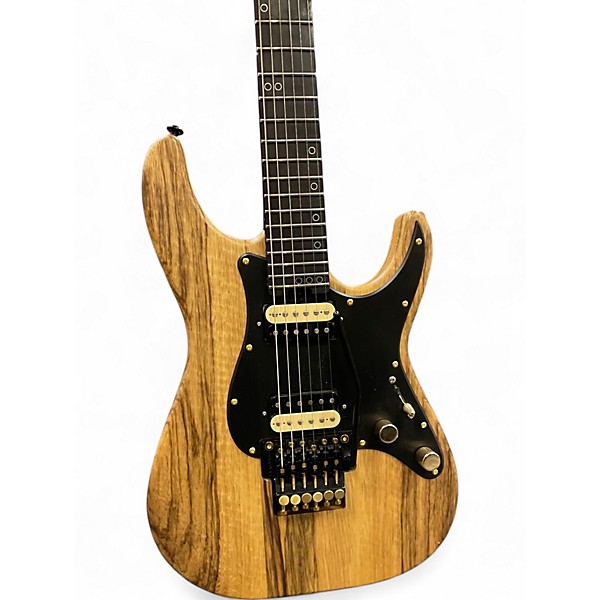 Used Schecter Guitar Research SVSS Exotic FR Natural Solid Body Electric Guitar