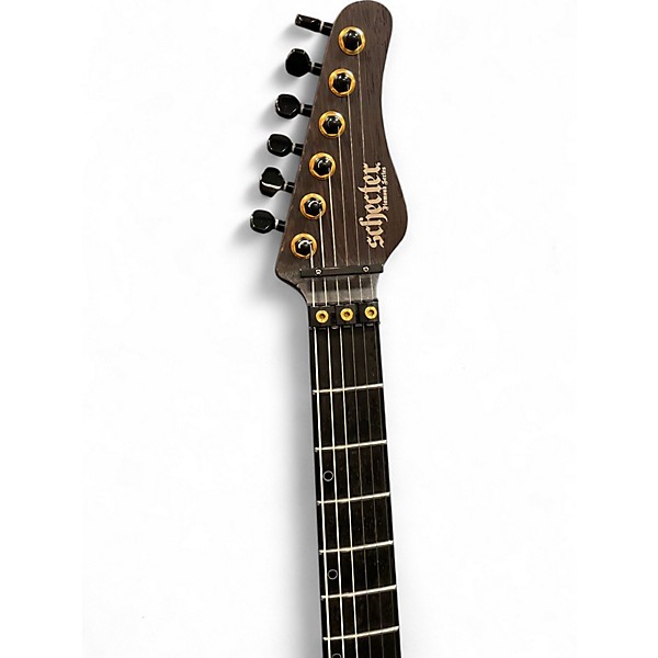 Used Schecter Guitar Research SVSS Exotic FR Natural Solid Body Electric Guitar