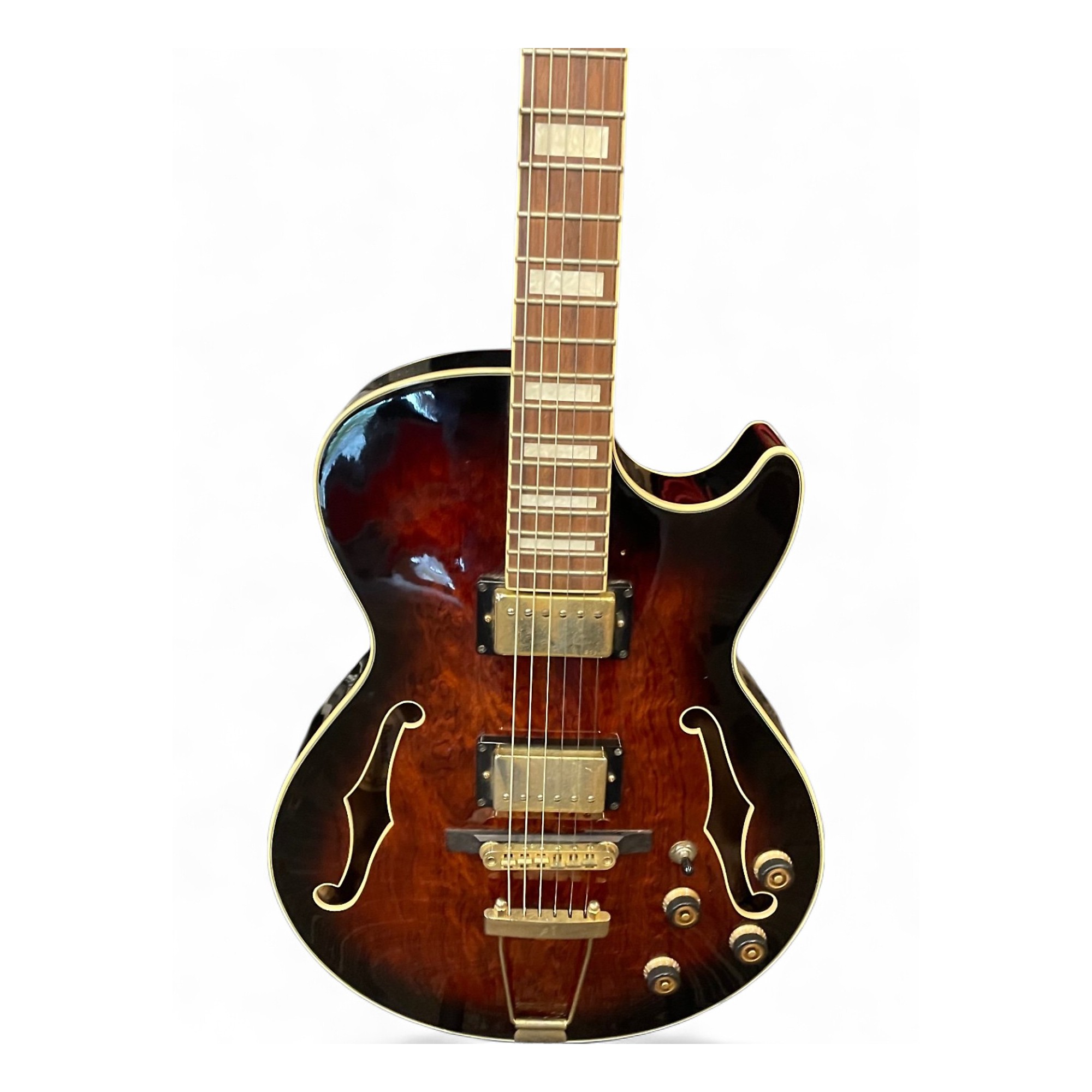 ギター Ibanez AG95-DBS Used Ibanez AG95 DBS DARK BURST Hollow Body Electric Guitar