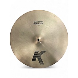 Used Zildjian 17in K Medium Dark Thin Crash Cymbal