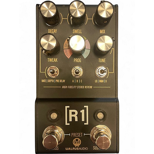 Used Walrus Audio R1 STEREO REVERB Effect Pedal