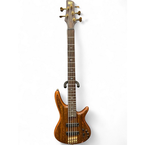 Used Ibanez SR1205E 5 String Vintage Natural Flat Electric Bass Guitar,Specials : American Fashion Style Bags On Sale