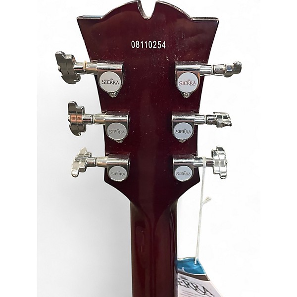 Used Sierra Sa28ce Maroon Acoustic Electric Guitar