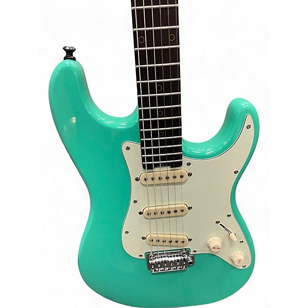 Used Schecter Guitar Research diamond series nick johnston trad  atomic green Solid Body Electric Guitar