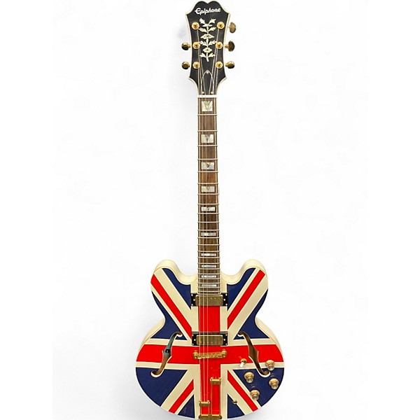 Used Epiphone Union Jack Sheraton Alpine White Hollow Body Electric Guitar,Specials : American Fashion Style Bags On Sale Used Epiphone Union Jack Sheraton Alpine White Hollow Body Electric Guitar,Specials : American Fashion Style Bags On Sale