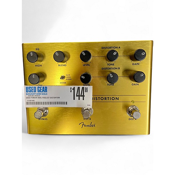 Used Fender DUEL PUGILIST DISTORTION Effect Pedal