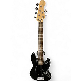 Used 2018 Squier Affinity Series Jazz VI Metallic Black Electric Bass Guitar