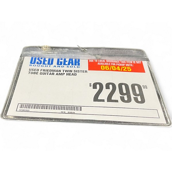 Used Friedman Twin Sister Tube Guitar Amp Head