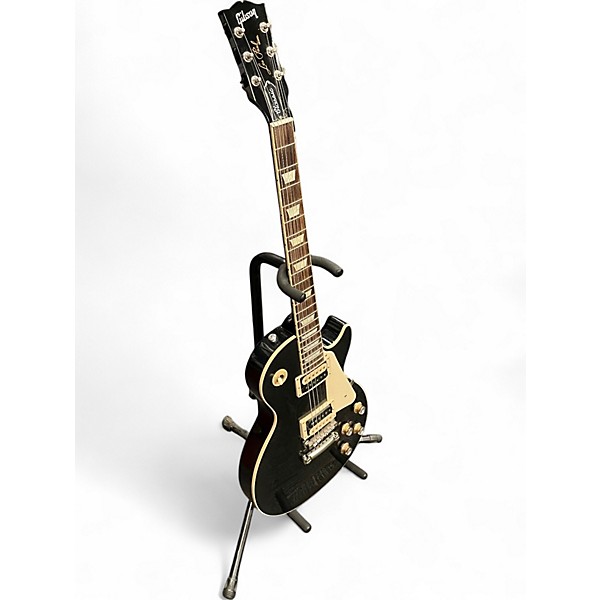 Used Gibson Les Paul Classic Black Solid Body Electric Guitar