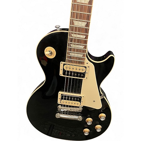 Used Gibson Les Paul Classic Black Solid Body Electric Guitar