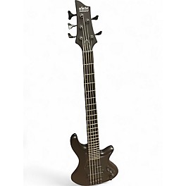 Used Schecter Guitar Research stelleto stealth 5 Black Electric Bass Guitar