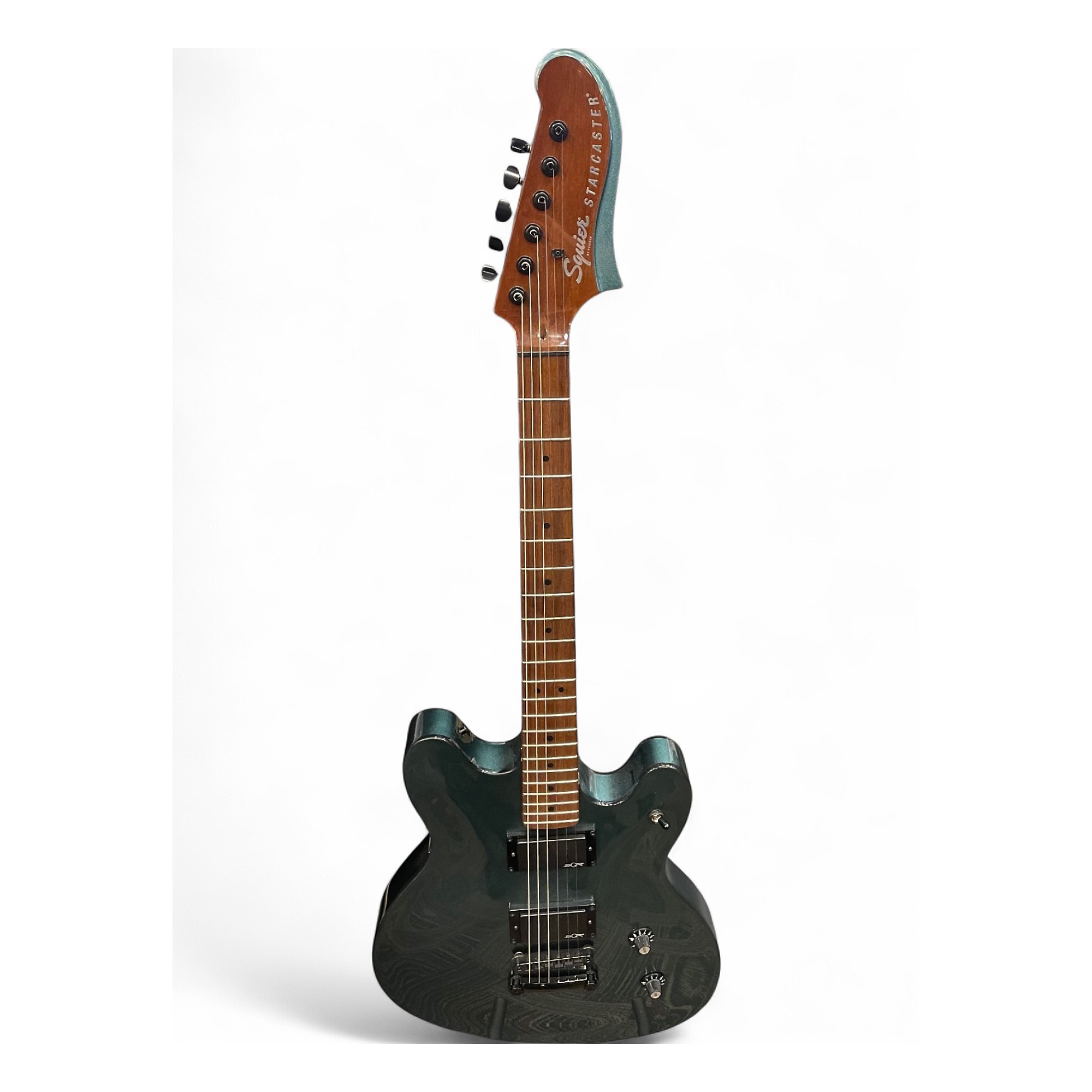 Used Squier Contemporary Active Starcaster BLUE Hollow Body