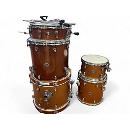 Used Gretsch Drums 5 Piece Catalina Club Jazz Series Metallic Orange Drum Kit