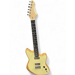 Used Monikers JM Buttercream w Natural Trim Solid Body Electric Guitar