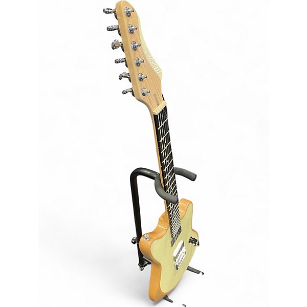 Used Monikers JM Buttercream w Natural Trim Solid Body Electric Guitar
