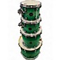 Used Mapex 4 Piece Armory Series Exotic Rock Emerald Burst Drum Kit