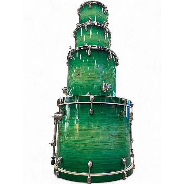 Used Mapex 4 Piece Armory Series Exotic Rock Emerald Burst Drum Kit