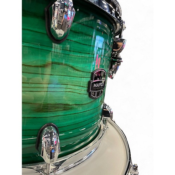 Used Mapex 4 Piece Armory Series Exotic Rock Emerald Burst Drum Kit