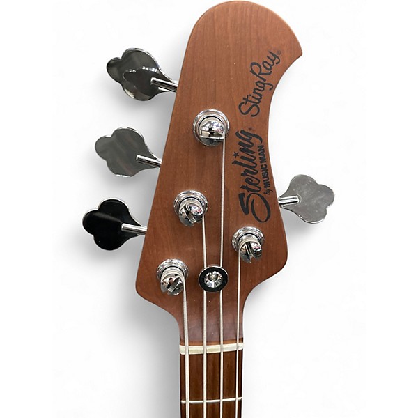 Used Sterling by Music Man Ray34HH Spalted Maple Electric Bass Guitar