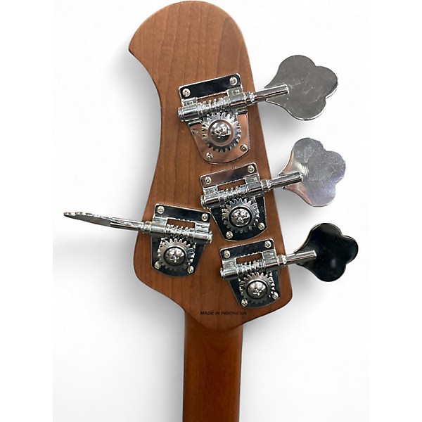 Used Sterling by Music Man Ray34HH Spalted Maple Electric Bass Guitar