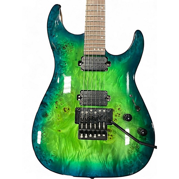 Used Schecter Guitar Research C6 Pro Aqua Burst Aqua Burst Solid Body Electric Guitar