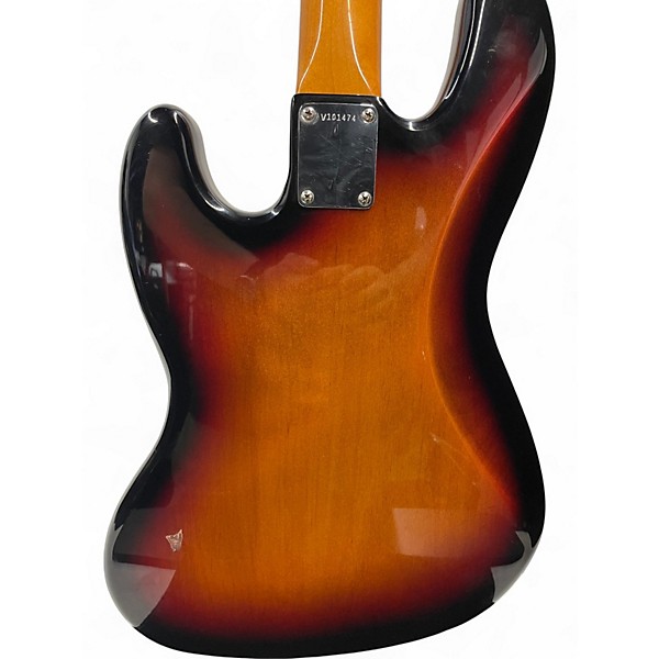 Used Fender 1962 Reissue Jazz Bass 3 Tone Sunburst Electric Bass Guitar