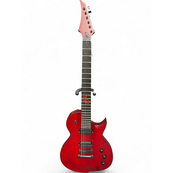 Used Solar Guitars GC2.6 TBR TRANSPARENT BLOOD RED Solid Body Electric Guitar,Specials : American Fashion Style Bags On Sale