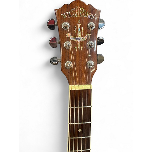 Used Washburn WD-41S Natural Acoustic Electric Guitar