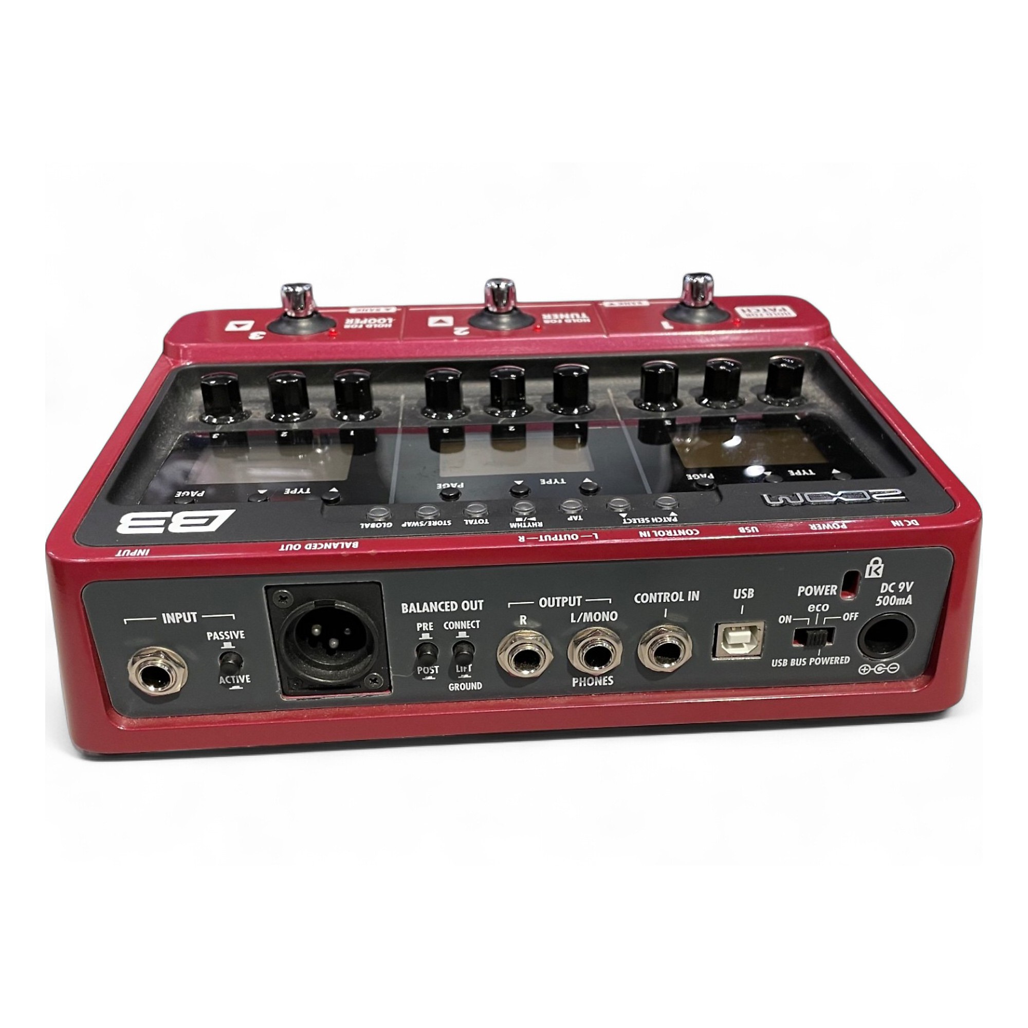 Used Zoom B3 Bass FX And Amp Simulator Bass Effect Pedal