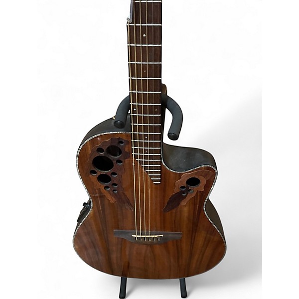 Used Ovation ce44pe-fkoa Natural Acoustic Electric Guitar