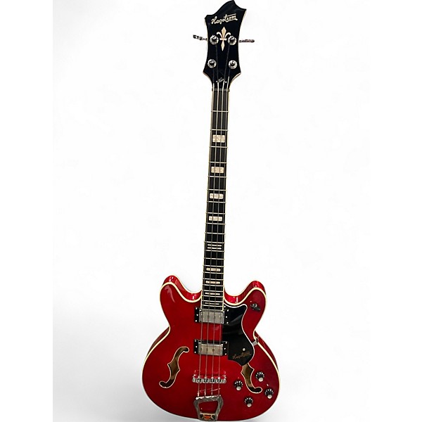Used Hagstrom Viking BASS red Electric Bass Guitar,Specials : American Fashion Style Bags On Sale